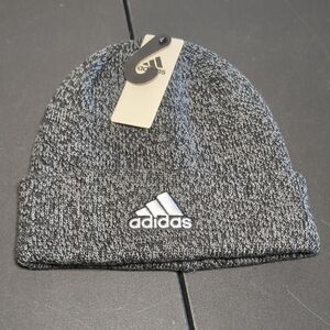 (NWT) Adidas Team Issue Fold Beanie 'Black/Onyx Grey'